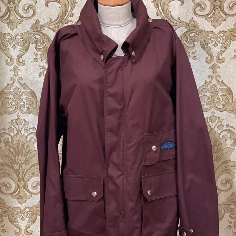 Survivalon Burgundy Water Resistant Cotton Lined Winter Coat, Size XL
